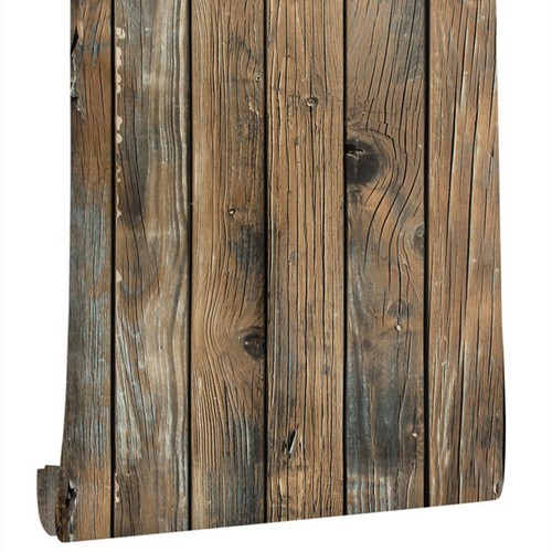 Rustic brown wood panel - 6m,