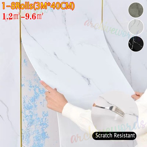 24m thick marble wallpaper - marble,