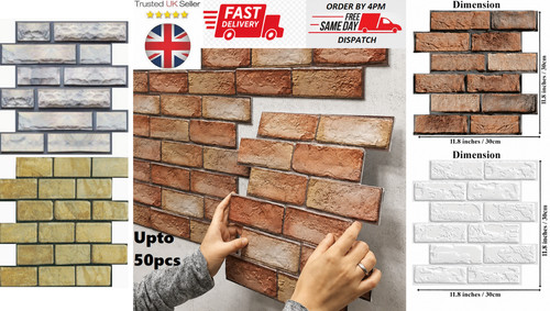 Tile brick wall sticker - 3d,