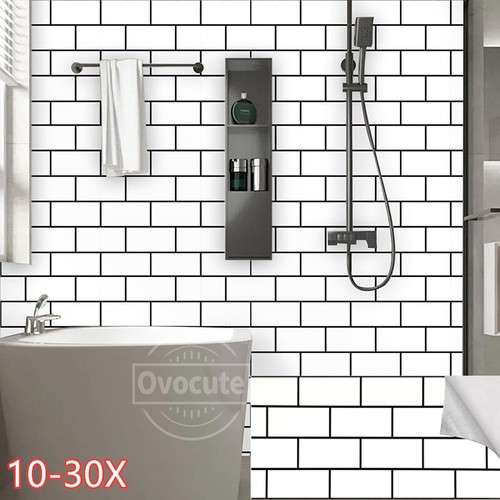 30x white metro tile effect - 30x,