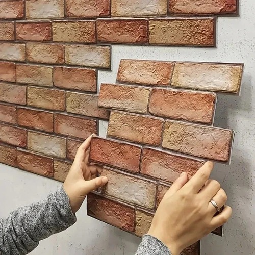 Tile brick wall sticker - 3d,