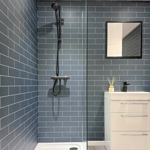 Metro blue tile matt - metro,