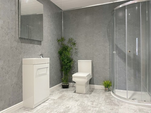 Grey concrete matt 5mm pvc - 10,