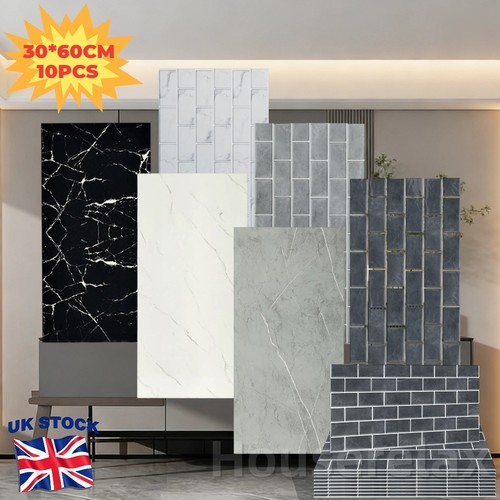 10x grey brick wall tiles - brick,