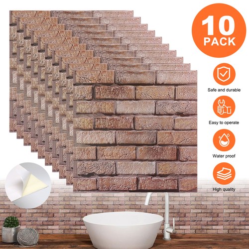 10x stone brick effect pvc - brick,