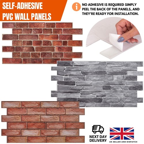 Self adhesive wall panels - 3d,