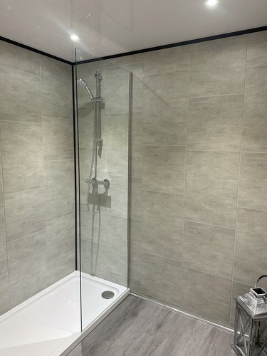 Multi grey large tile effect - tile,